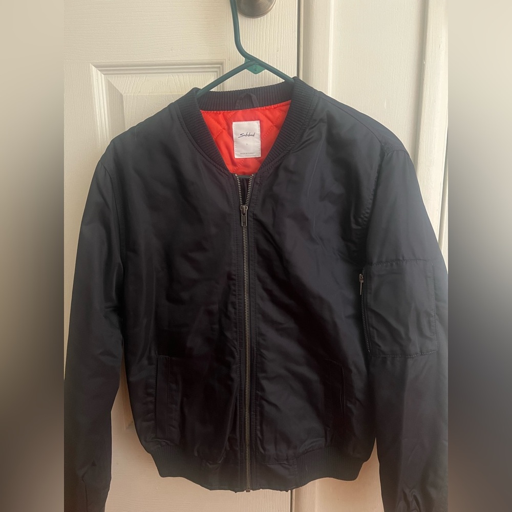 Never worn Italian branded bomber jacket